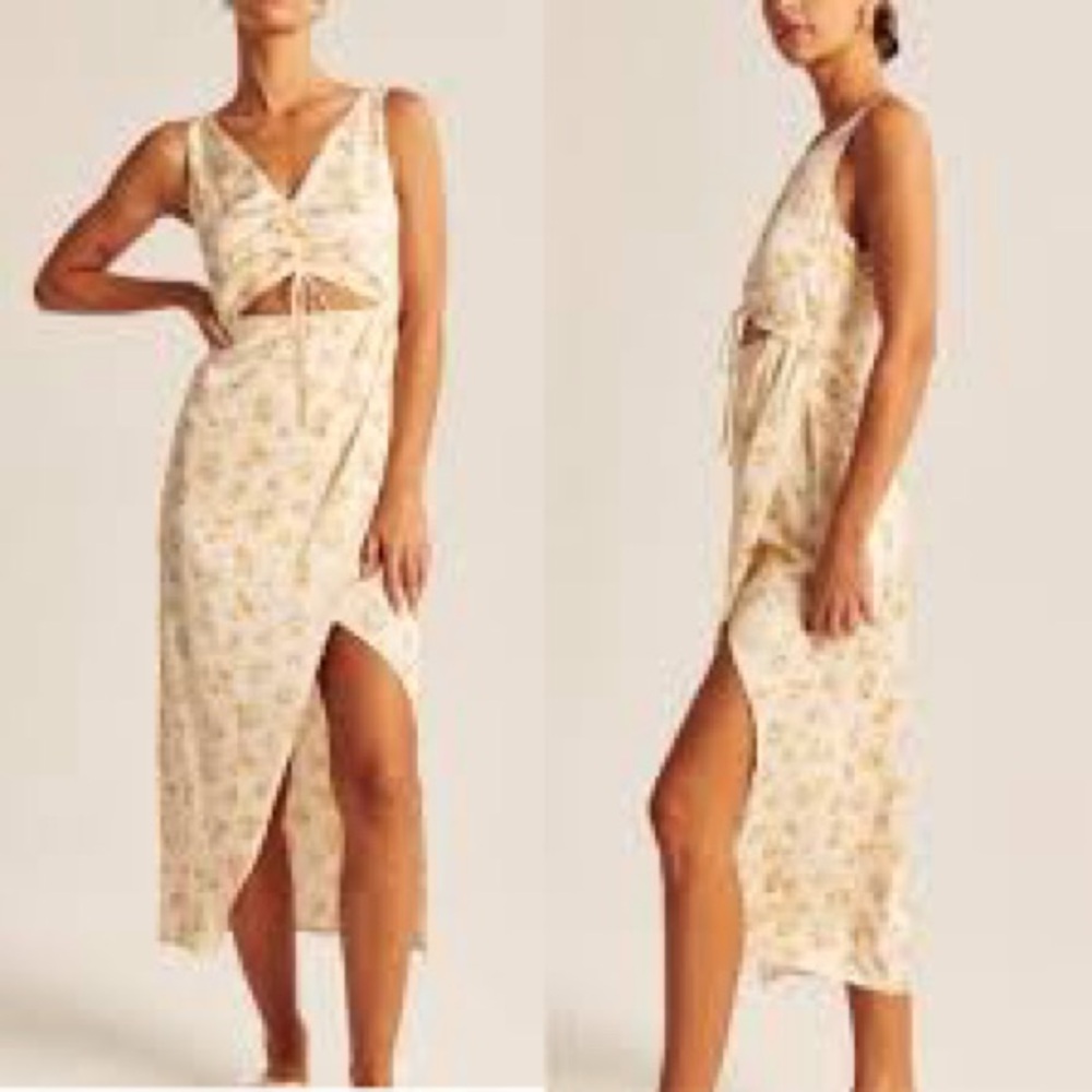 Abercrombie & Fitch Floral Midi Dress